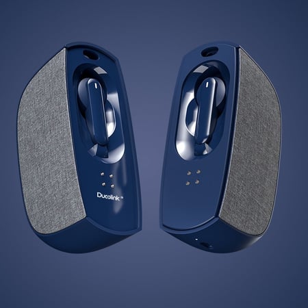 سبيكر وسماعه اذن امباو - ازرق