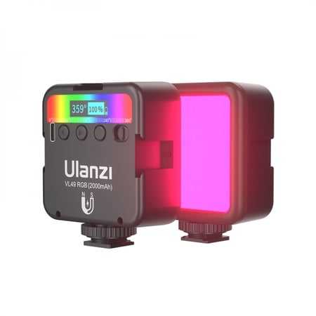 أولانزي VL49 RGB اضاءة كاميرا الوان متعددة