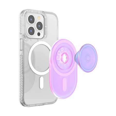 مسكة جوال ماج سيف بوب سوكيت جريب - وردي ساطع