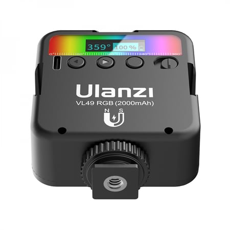 أولانزي VL49 RGB اضاءة كاميرا الوان متعددة