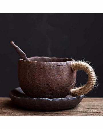 كوب قهوة من الفخار بسعة (225) مل