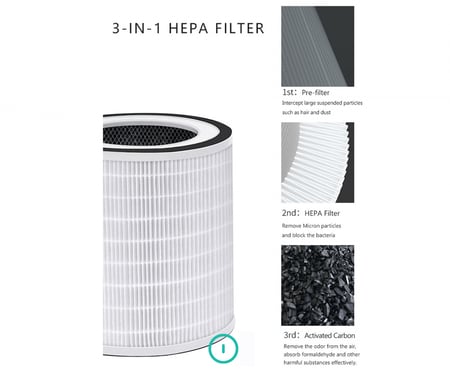 جهاز تنقية الهواء هيلو (يغطي 25 متر مربع) - هيبنوتك