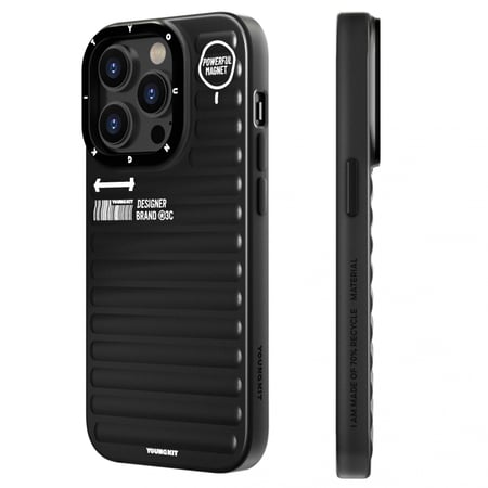 كفر حماية يونغ كيت ترو كولور ماج سيف ايفون 15 - اسود