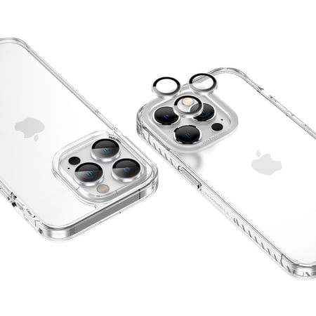 عدسات AMAZINGthing عدد 3 للايفون 14 برو و 14 برو ماكس - فضي