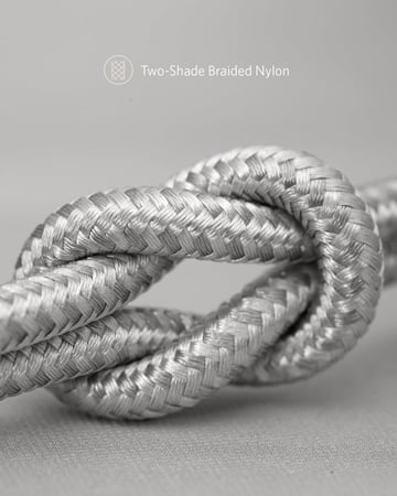 سلك انكر باور لاين بلس يو إس بي الي لايتنينق 1.8 م - فضي