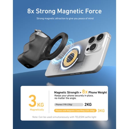 جهاز مساعدة للتصوير الفوتوغرافي ماج سيف مع حزام لليد تيلسين - اسود