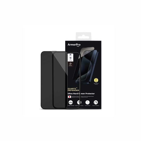حماية شاشة خصوصية كوارتز ArmorPro زجاجية للايفون 15 برو