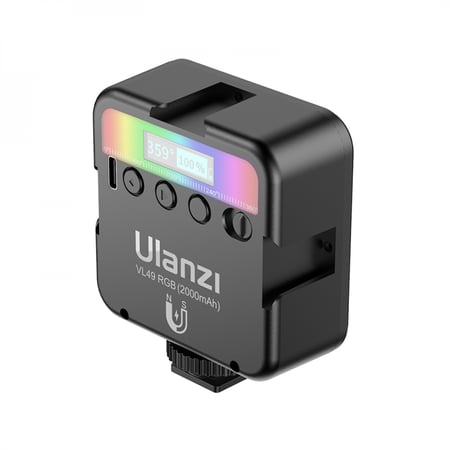 أولانزي VL49 RGB اضاءة كاميرا الوان متعددة