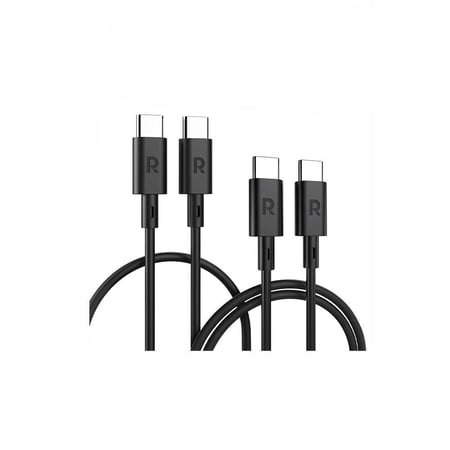 سلكين راف باور تايب سي الى تايب سي 1 متر + 2 متر - اسود