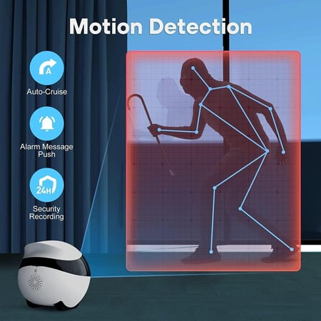 كاميرا مراقبة ذكية اينابوت لاسلكية مع حركة تلقائية بدقة Full HD مع ذاكرة 32 جيجابايت