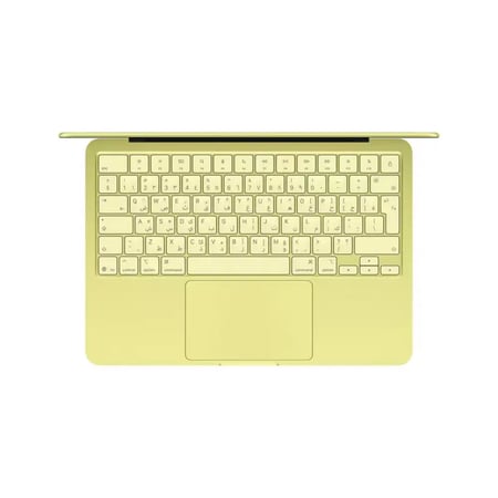 ماك بوك نيو 13 بوصة شريحة ابل A18 برو مع 6 نواة وحدة معالجة مركزية و 5 نواة GPU بسعة 512GB - اصفر ستيروس