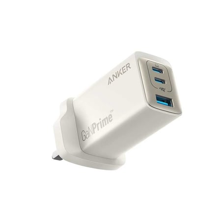 شاحن جداري انكر بقوة 65 واط بمنفذين تايب سي بتقنية PD ومنفذ يو اس بي - ذهبي