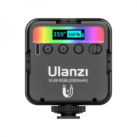 أولانزي VL49 RGB اضاءة كاميرا الوان متعددة