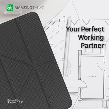 كفر حماية AMAZINGthing للايباد اير 4 ,10.9 اسود