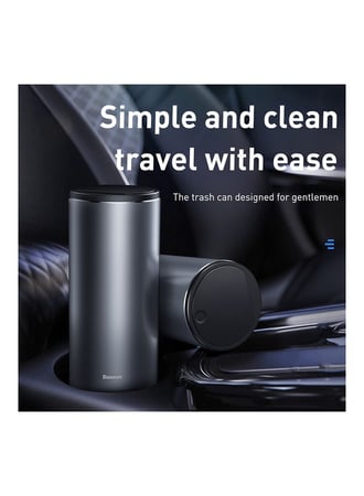 سلة مهملات بيسوس محمولة  للسيارة (كيس قمامة 1 لفة /30) اسود