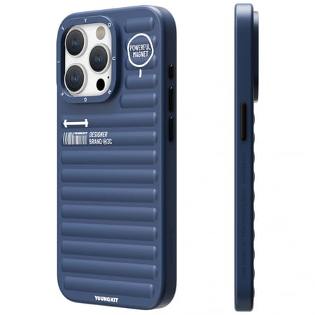 كفر حماية يونغ كيت ترو كولور ماج سيف ايفون 15 - ازرق