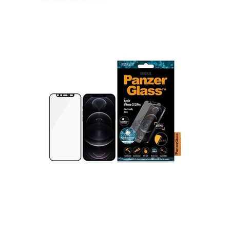 حماية شاشة كامل بانزر جلاس شفاف مع غطاء للكاميرا لايفون 12 / 12 برو