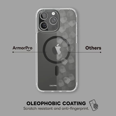 كفر حماية ArmorPro ماج سيف للايفون 15 برو - شفاف