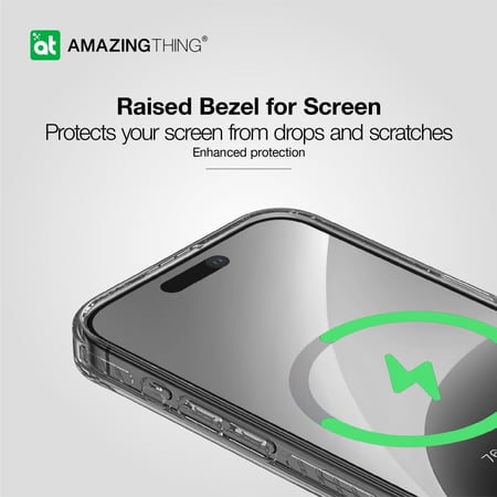 كفر حماية Amazingthing تيتان برو مقاوم للصدمات مع محفظة للايفون 15 برو ماكس - اسود