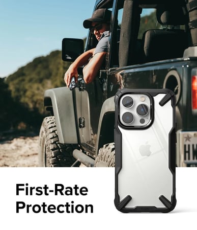 كفر رينكي فيوجن ايفون 14 برو اطراف اسود