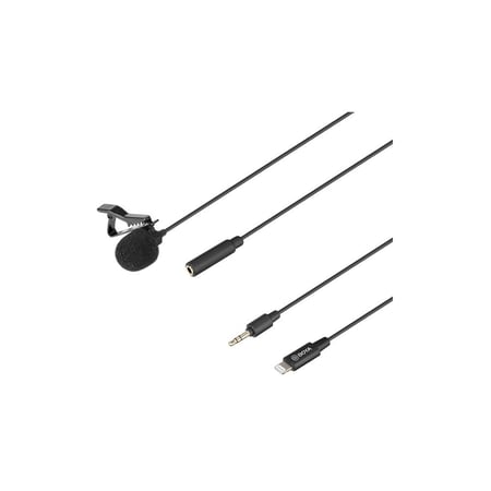 ميكروفون لافالير M2 بويا بمنفذ لايتنينق لأجهزة IOS - اسود