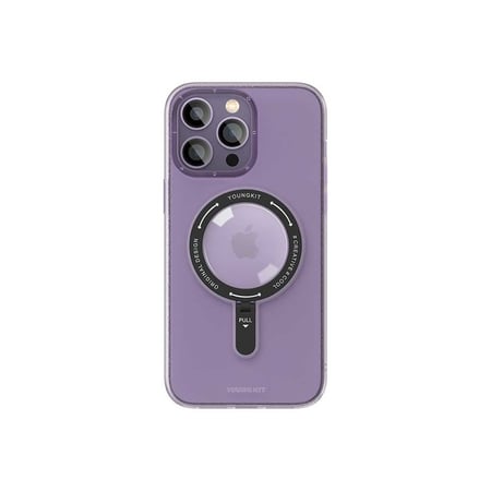 كفر حماية يونغ كيت روك ماج سيف مع ستاند ايفون 14 برو - بنفسجي