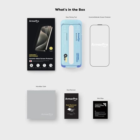حماية شاشة ArmorPro سيراميك ديفندر اتش دي للايفون 15