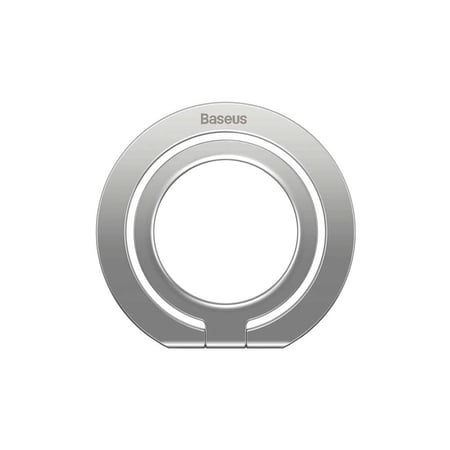 مسكة جوال مغناطيس بيسوس هالو ماج سيف مع ستاند - فضي