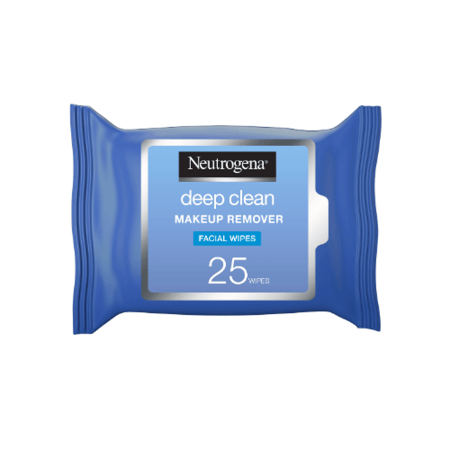 ديب كلين مناديل وجه مبللة لإزالة المكياج مكونة من 25 قطعة