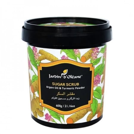 جاردن اوليان مقشر السكر بزيت الاركان ومسحوق الكركم 600 مل