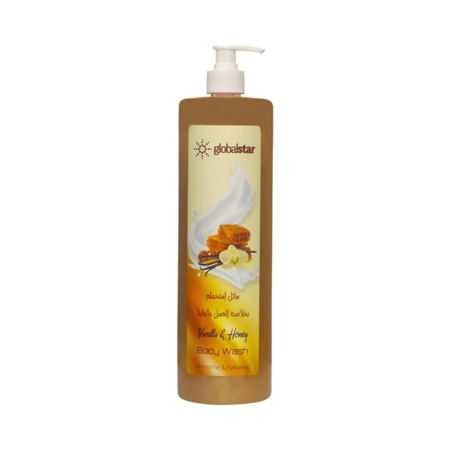 جلوبال ستار جل استحمام فانيلا وعسل - 1200 ML