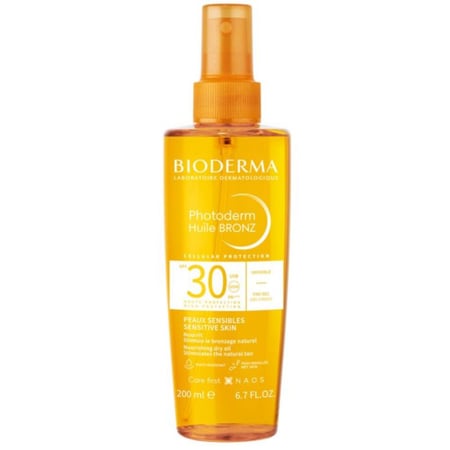 بيوديرما زيت اسمرار غير مرئي فوتوديرم SPF30 مل للبشرة الحساسة 200 مل
