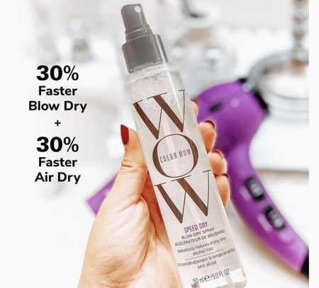 كولور واو سبيد دراي بخاخ للشعر حماية من الحرارة والتكسر150 مل
