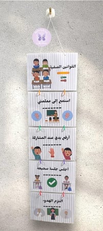 تعليقة القوانين الصفية (للابتدائي - الروضة)