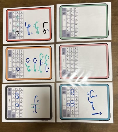 استراتيجية الايباد ٦ بطاقات A4
