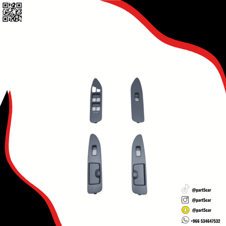 ديكور سوتش زجاج لاندكروزر 2003 - 2007 رصاصي