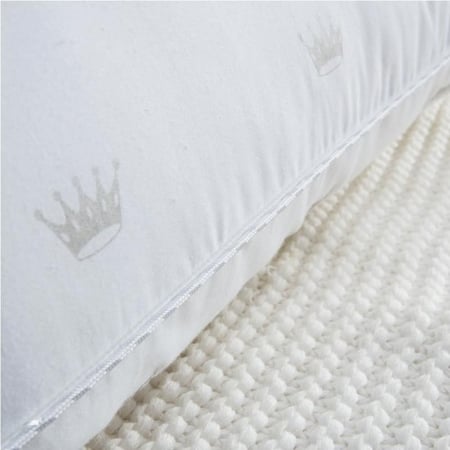 مخدة فندقيه قطن لون ابيض كوين