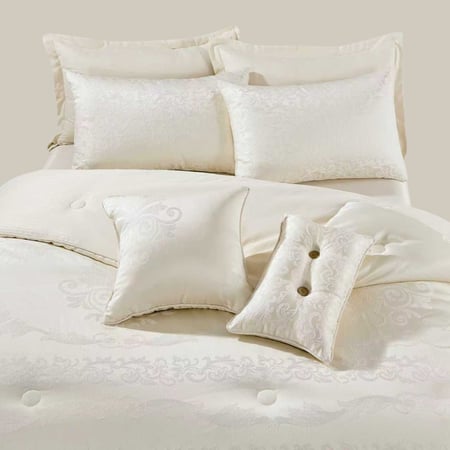 طقم مفرش عرائس بيج فاتح 9 قطع