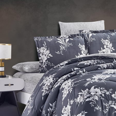 Rosalin-24-11 مفرش ديزاير روزلين ميكروفايبر مشجر نفرين 6 قطع