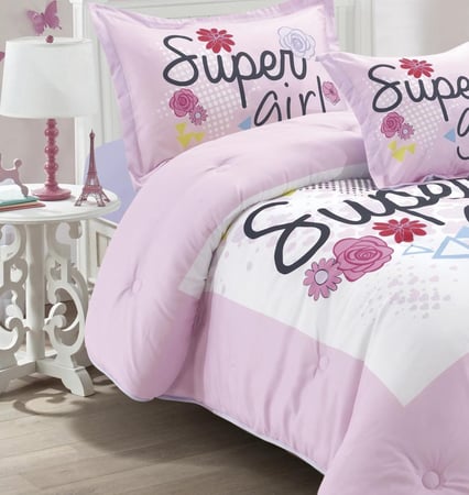 July-003 مفرش أطفال ديزاير زهري نفر 4 قطع