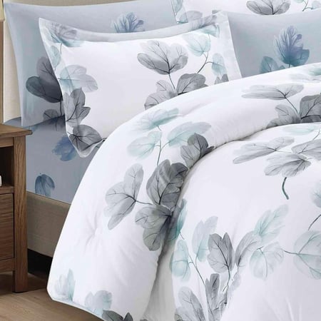 Rosemary-029 مفرش ديزاير روزماري ازرق نفر ونص 4 قطع