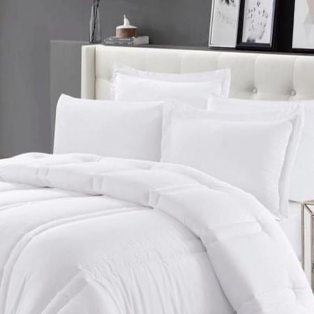 GLENDA-01 ديزاير مفرش ابيض نفر ونص 4 قطع