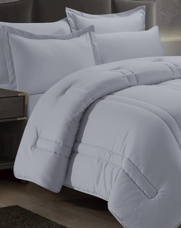 Catherine-006 مفرش ديزاير رمادي غامق نفرين 6 قطع