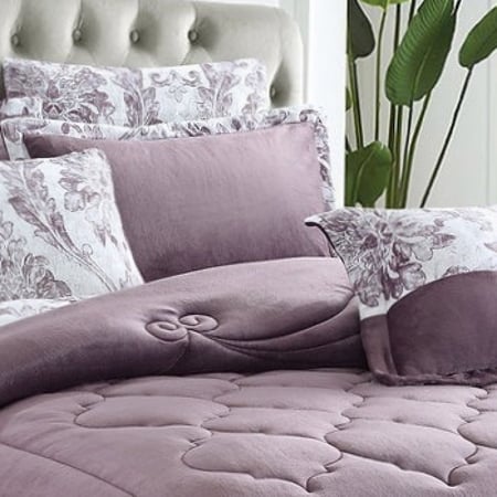 مفرش سرير شتوي بنفسجي