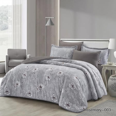 Rosemary-003 مفرش ديزاير روزماري نفرين بني 6 قطع