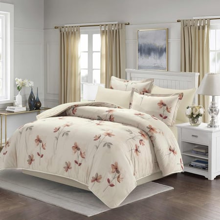 Qamar-007 ترند مفرش قطن 100% نفرين 6 قطع