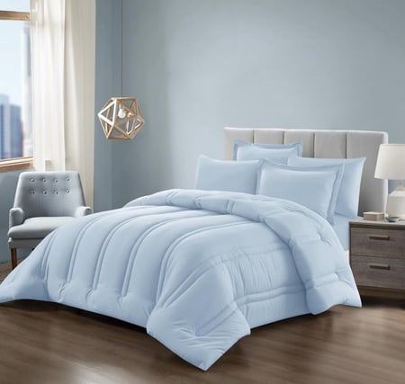 GLENDA-08 ديزاير مفرش سماوي نفر ونص 4 قطع