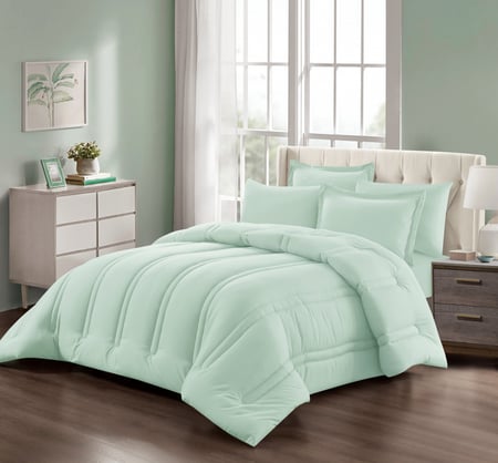 GLENDA-05 ديزاير مفرش اخضر نفرين 6 قطع