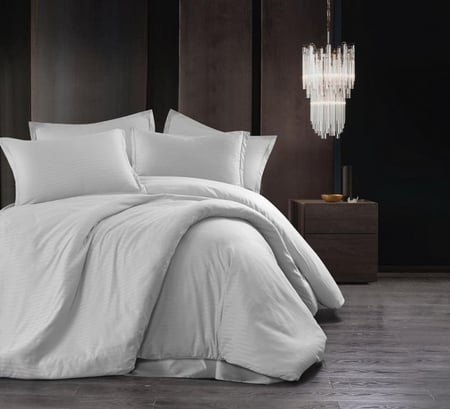 مفرش سرير نفر لون رمادي