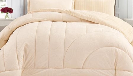 BARBARA-001 ترند طقم لحاف شتوي مخمل سميك فاخر كنج 6 قطع